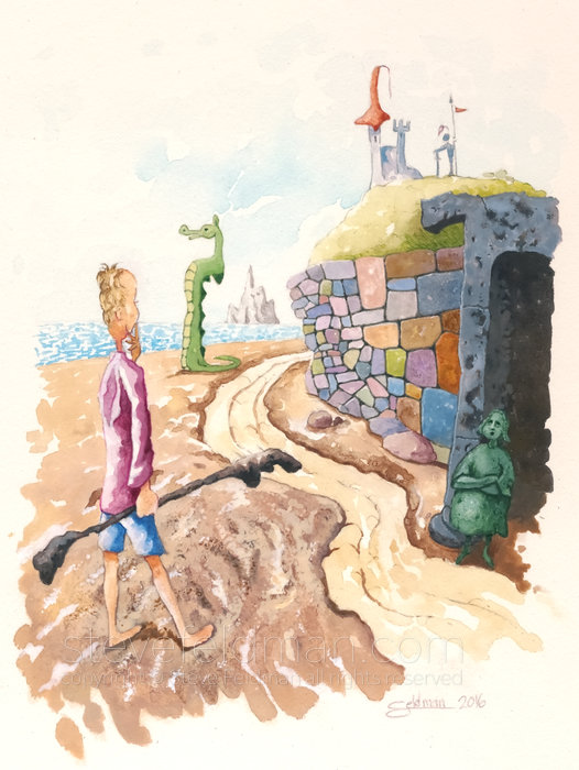 The Enterprising Gentleman Temporarily Hindered by Unseen Forces, Contemplating his Next Move