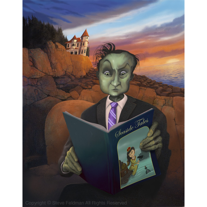 Seaside Tales spooky illustration